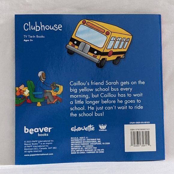 Caillou The School Bus NEW Kids Softcover Book - Picture 6 of 6